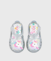 Sandalias Tobby Multi Glitter Unicornio Transparente Igor Detalle